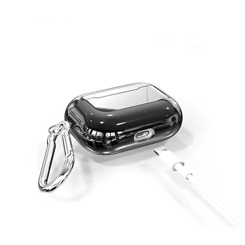 Apple Airpods Pro Kılıf Zore Airbag 06 Silikon Gümüş