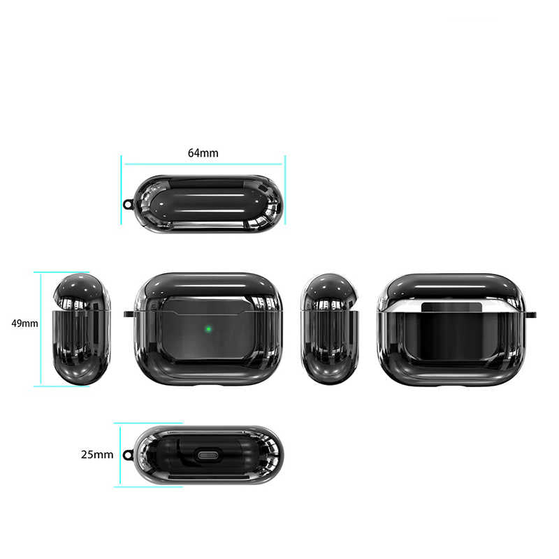 Apple Airpods Pro Kılıf Zore Airbag 06 Silikon Gümüş