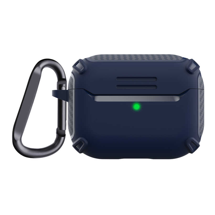 Apple Airpods Pro Kılıf Zore Airbag 26 Silikon Lacivert