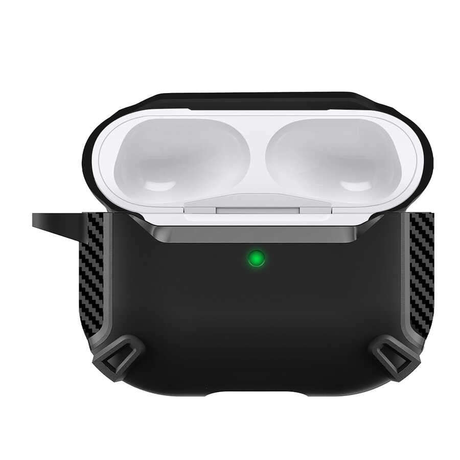 Apple Airpods Pro Kılıf Zore Airbag 26 Silikon Siyah