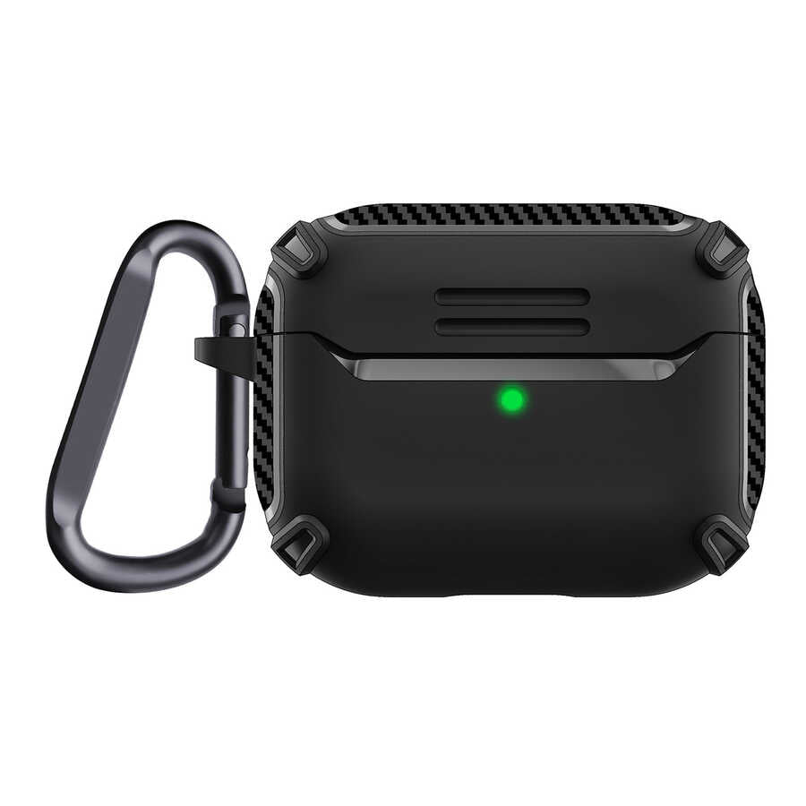 Apple Airpods Pro Kılıf Zore Airbag 26 Silikon Siyah