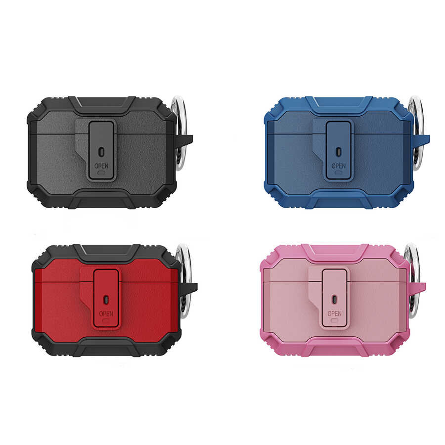 Apple Airpods Pro Kılıf Zore Airbag 27 Silikon Pembe