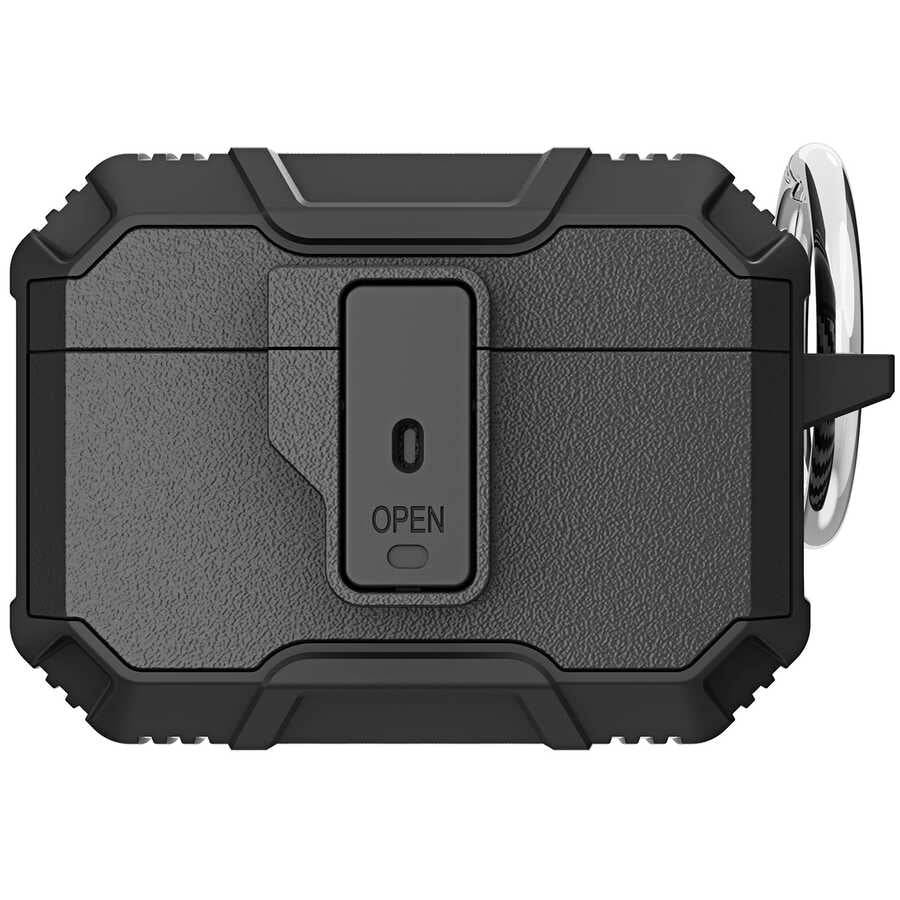 Apple Airpods Pro Kılıf Zore Airbag 27 Silikon Siyah