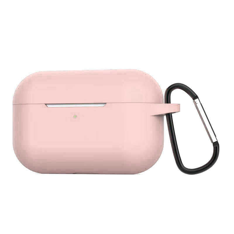 Apple Airpods Pro Kılıf Zore Airbag Silikon Pembe Açık