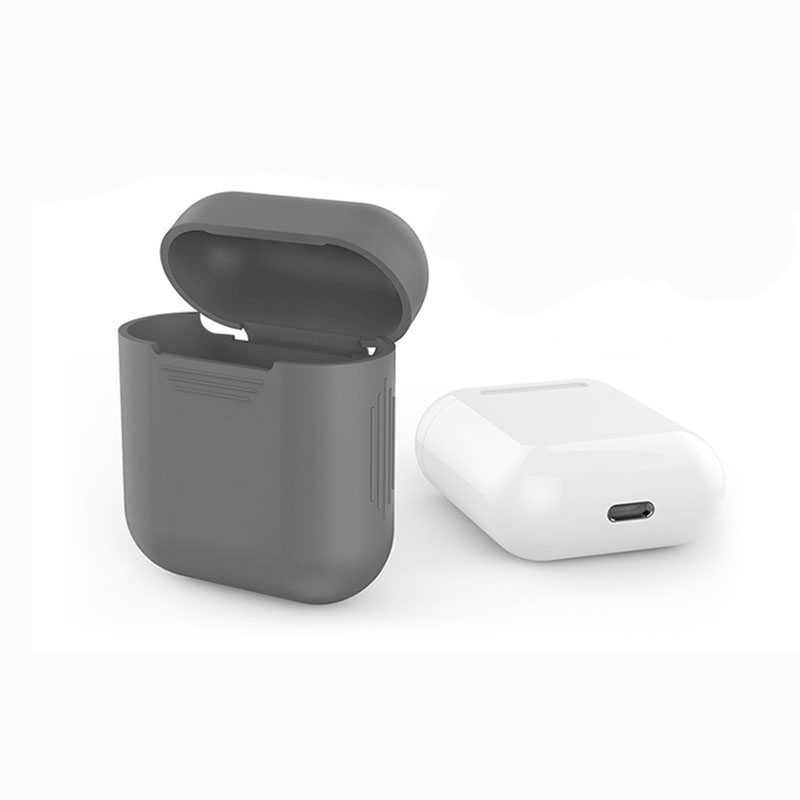 Apple Airpods Zore Standart Silikon Kılıf Gri