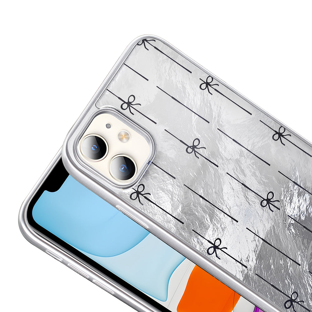 Apple iPhone 11 Kılıf Desenli Zore Mep Kapak Gri Leopar