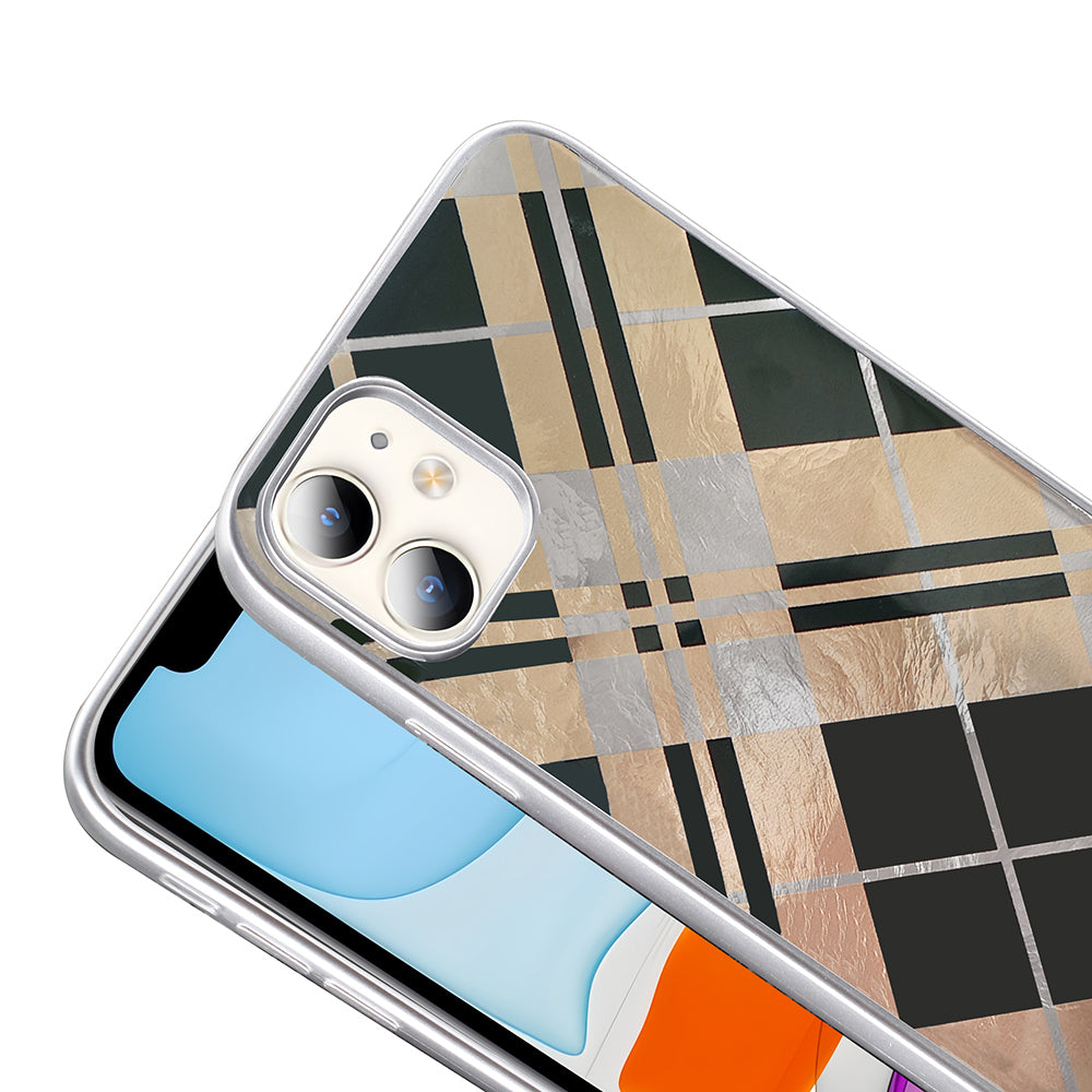 Apple iPhone 11 Kılıf Desenli Zore Mep Kapak Gri Leopar