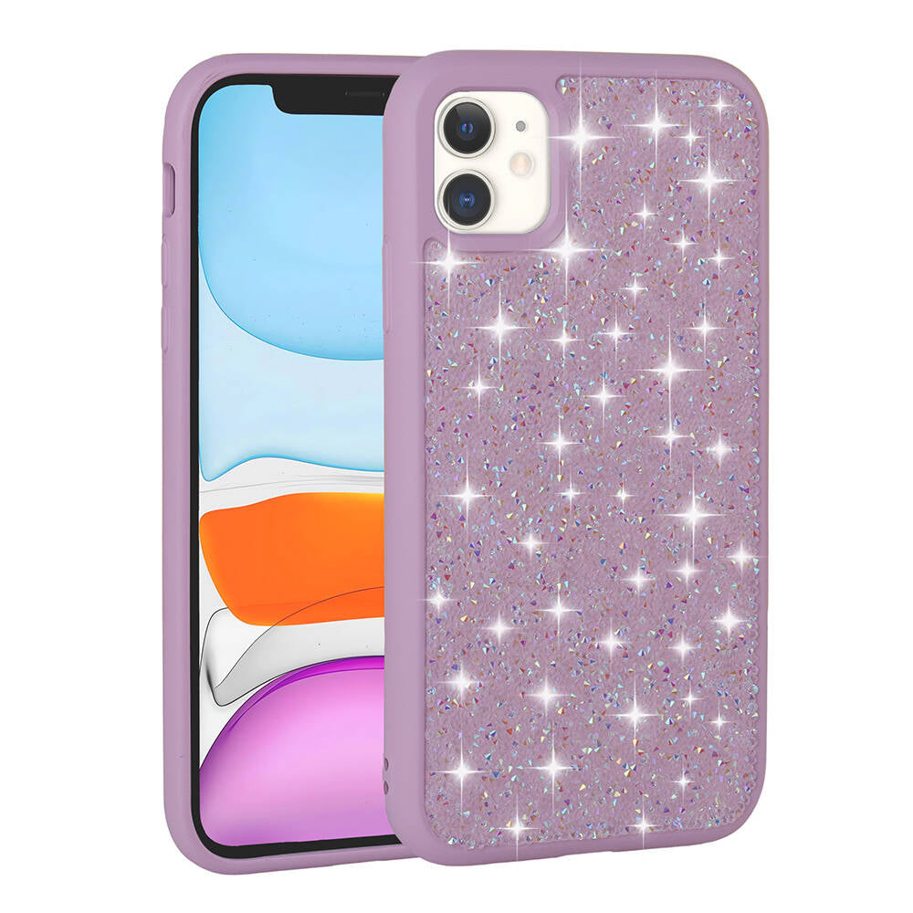 Apple iPhone 11 Kılıf Parlak Taşlı Tasarım Zore Pırlanta Kapak Beyaz