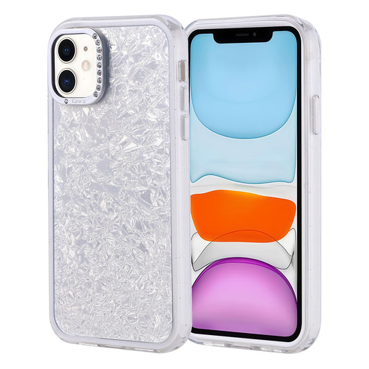 Apple iPhone 11 Kılıf Taşlı Tasarımlı Zore Kapi Kapak Gümüş