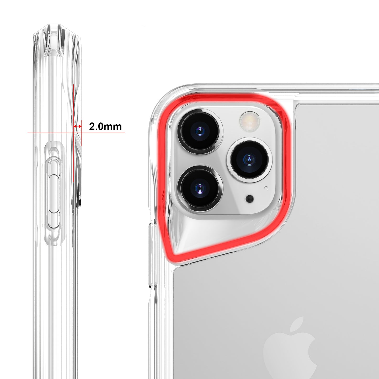 Apple iPhone 11 Pro Max Kılıf Zore T-Max Kapak Renksiz