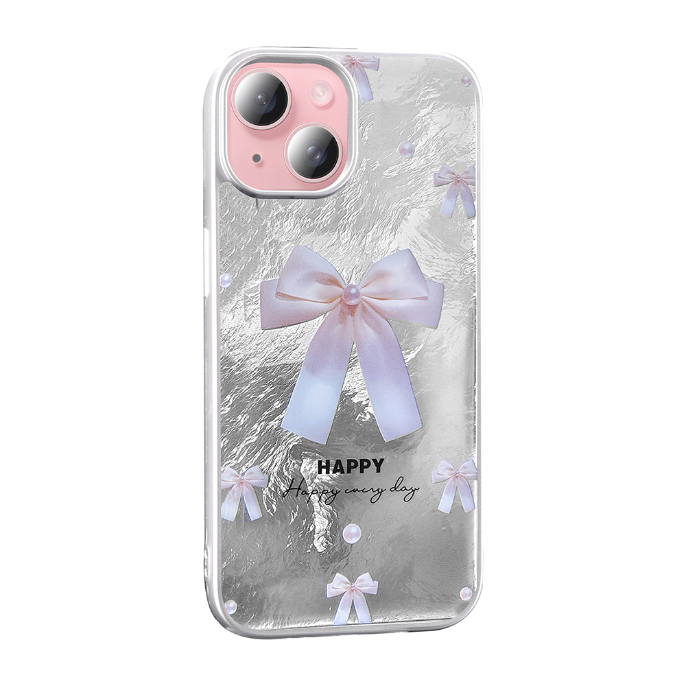 Apple iPhone 13 Kılıf Desenli Zore Mep Kapak İncili Fiyonk