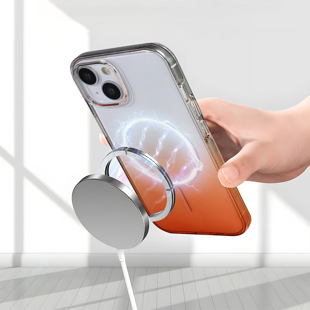 Apple iPhone 13 Kılıf M-Safe Şarj Özellikli Zore Septik Silikon Kapak Siyah