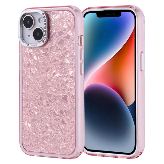 Apple iPhone 13 Kılıf Taşlı Tasarımlı Zore Kapi Kapak Pembe