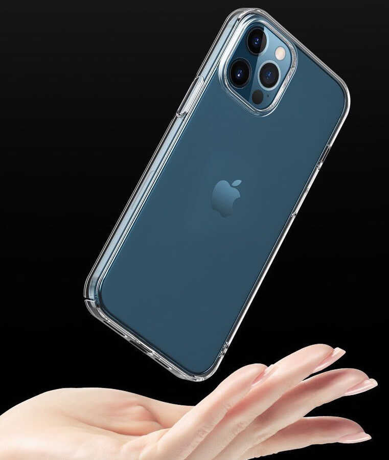 Apple iPhone 13 Pro Max Kılıf Zore Droga Kapak Renksiz