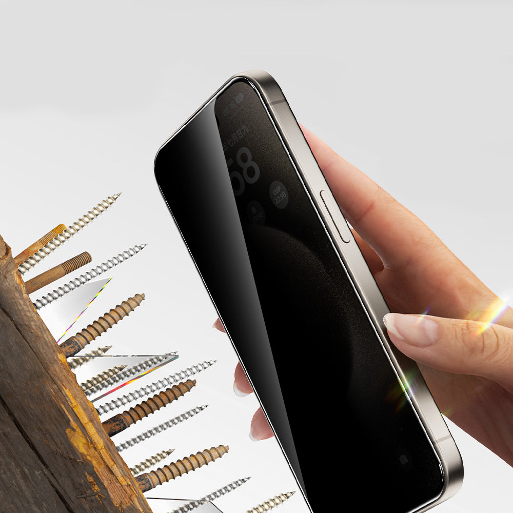 Apple iPhone 13 Zore 2.5D Oliv Privacy Temperli Cam Ekran Koruyucu + Kolay Uygulama Aparatı Siyah