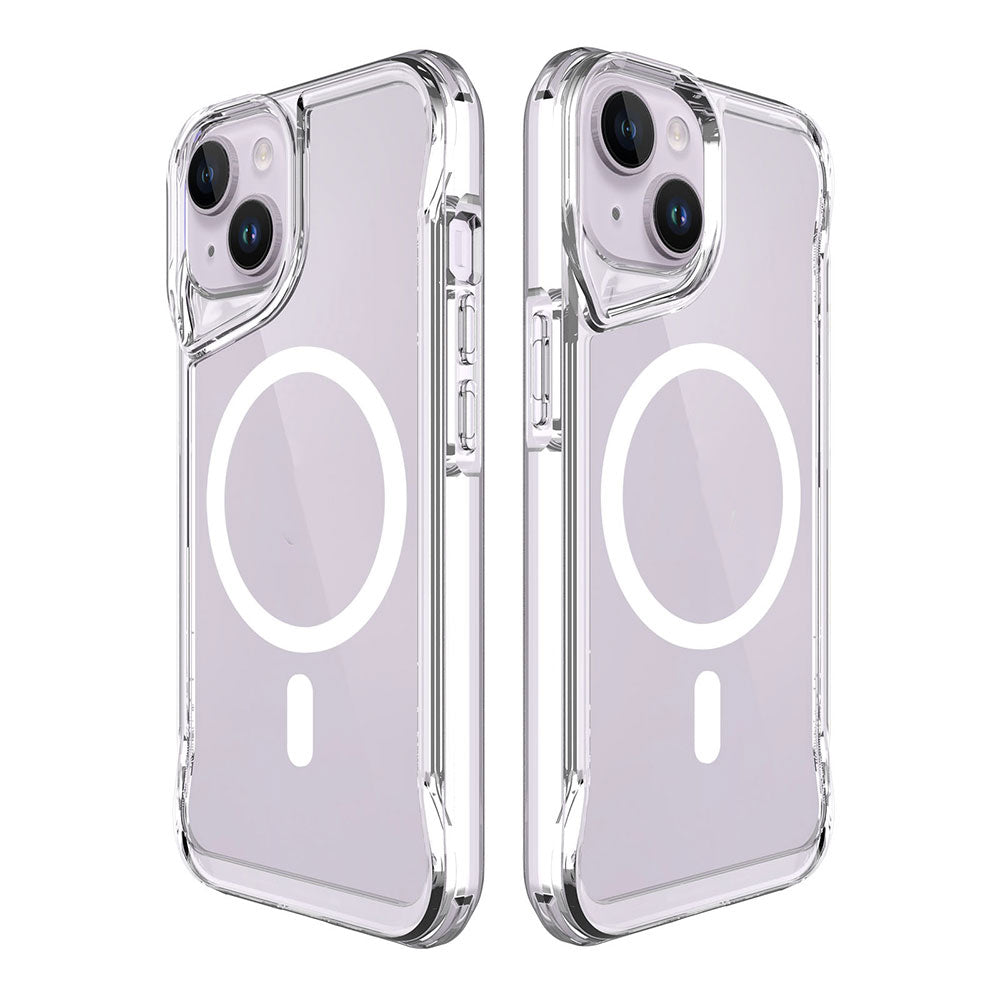 Apple iPhone 14 Kılıf Zore Magsafe Şarj Özellikli T-Max Magsafe Kapak Renksiz