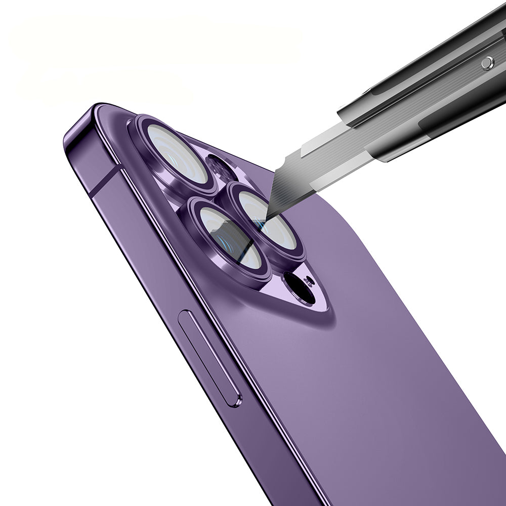 Apple iPhone 14 Pro Max Zore Mikro Kamera Lens Koruyucu Siyah