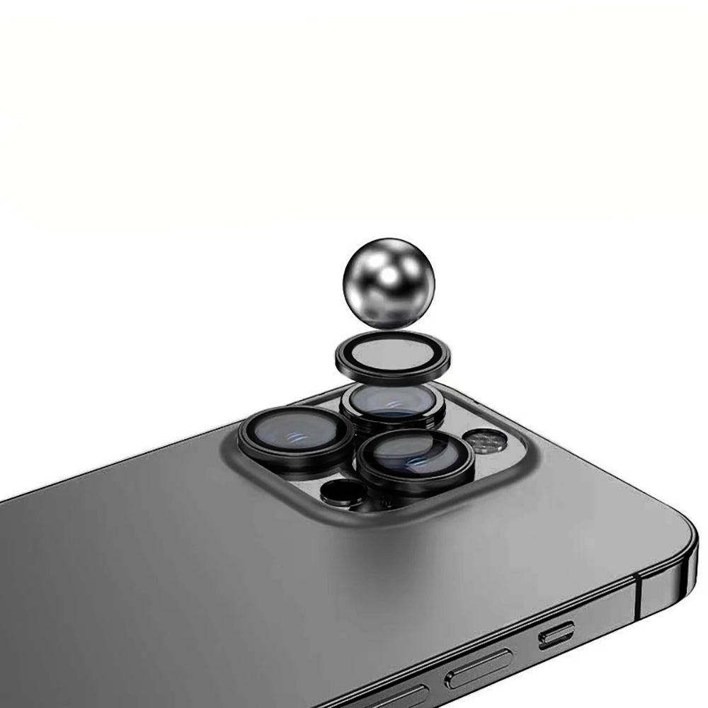 Apple iPhone 14 Pro Max Zore Mikro Kamera Lens Koruyucu Gümüş