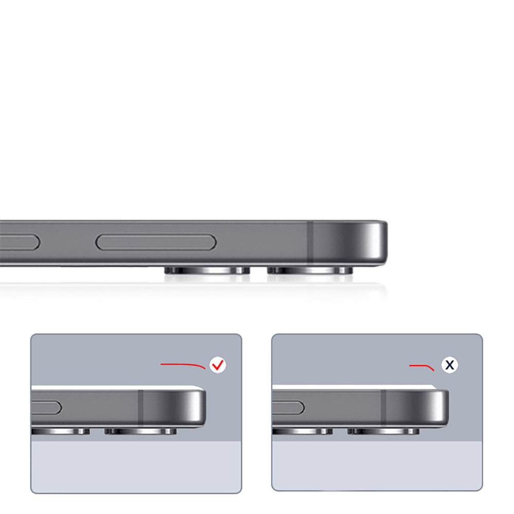 Apple iPhone 14 Zore 3D Oliv HD Temperli Cam Ekran Koruyucu + Kolay Uygulama Aparatı Şeffaf