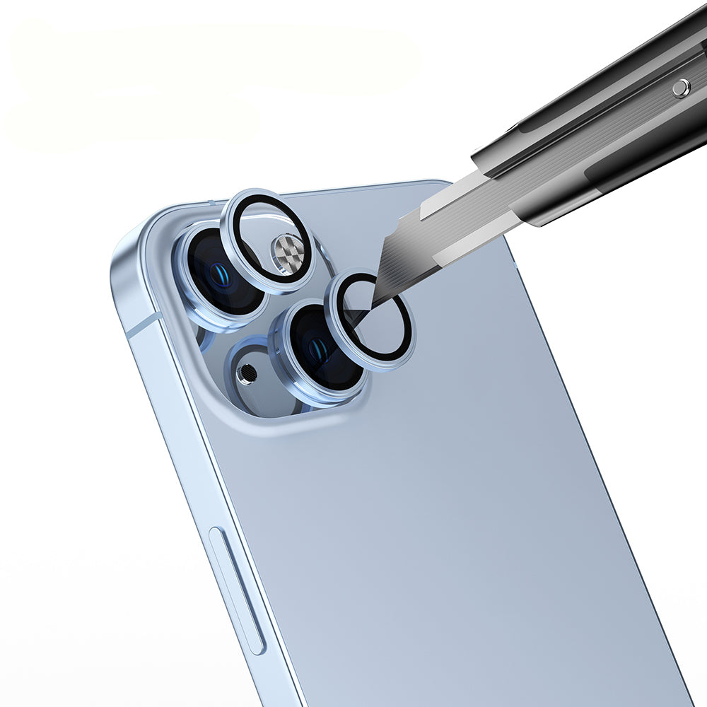 Apple iPhone 14 Zore Mikro Kamera Lens Koruyucu Gold