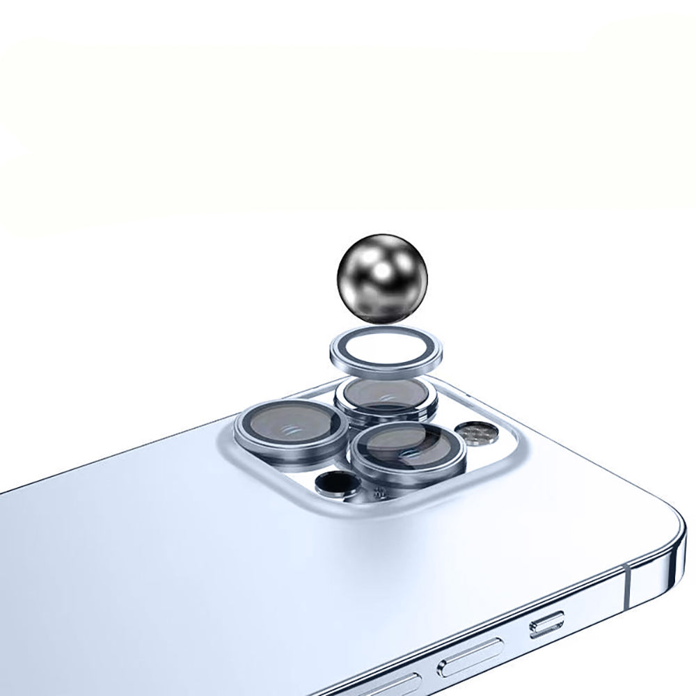 Apple iPhone 14 Zore Mikro Kamera Lens Koruyucu Gümüş