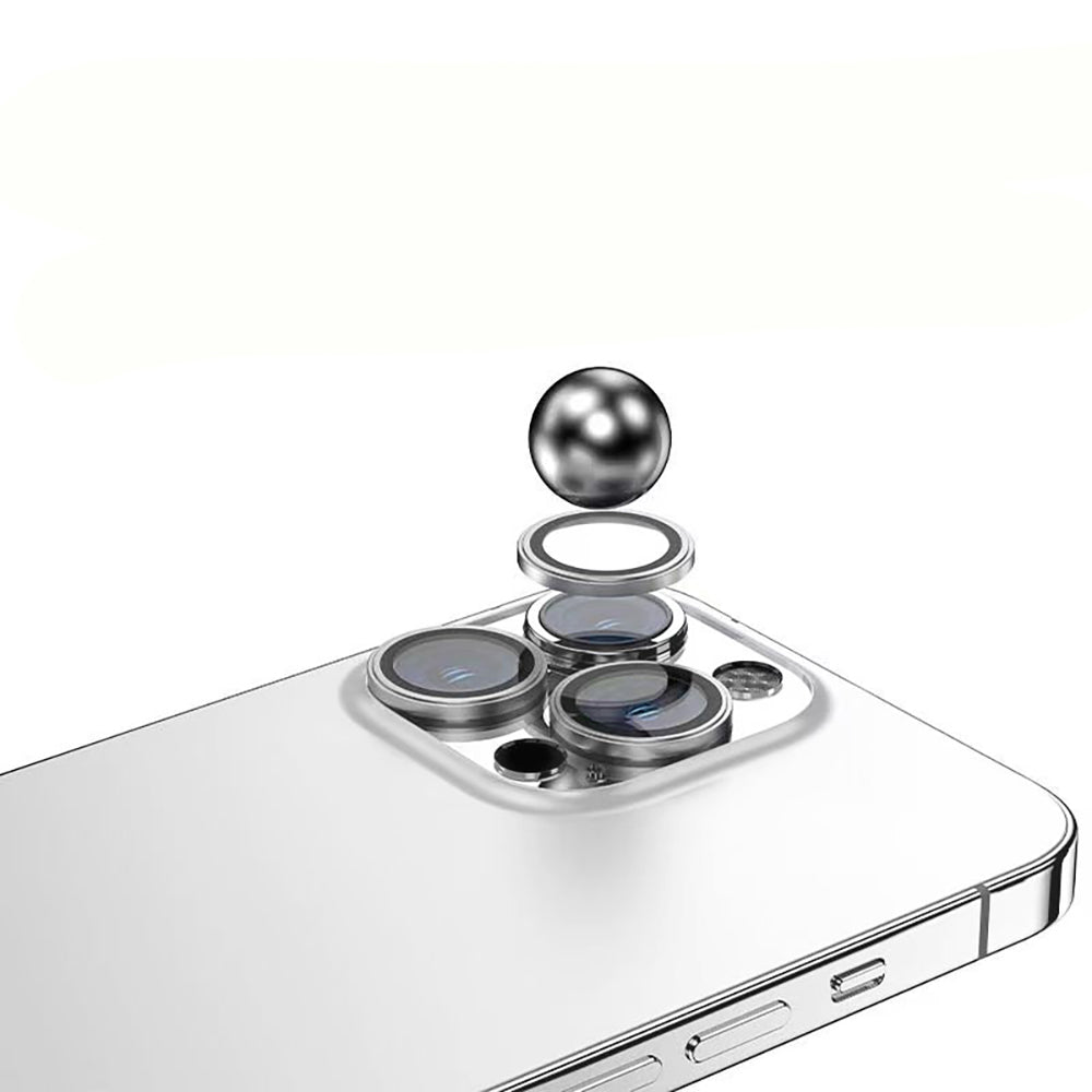 Apple iPhone 14 Zore Mikro Kamera Lens Koruyucu Gümüş