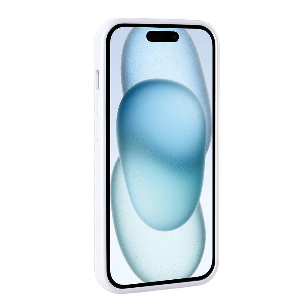 Apple iPhone 15 Kılıf Parlak Taşlı Tasarım Zore Pırlanta Kapak Gri