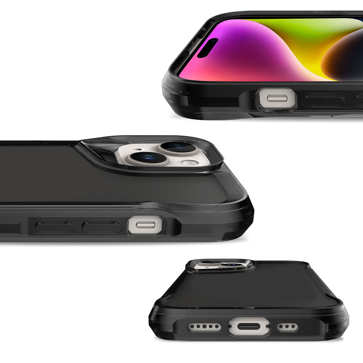 Apple iPhone 15 Kılıf Zore T-Max Kapak Koyu Gri