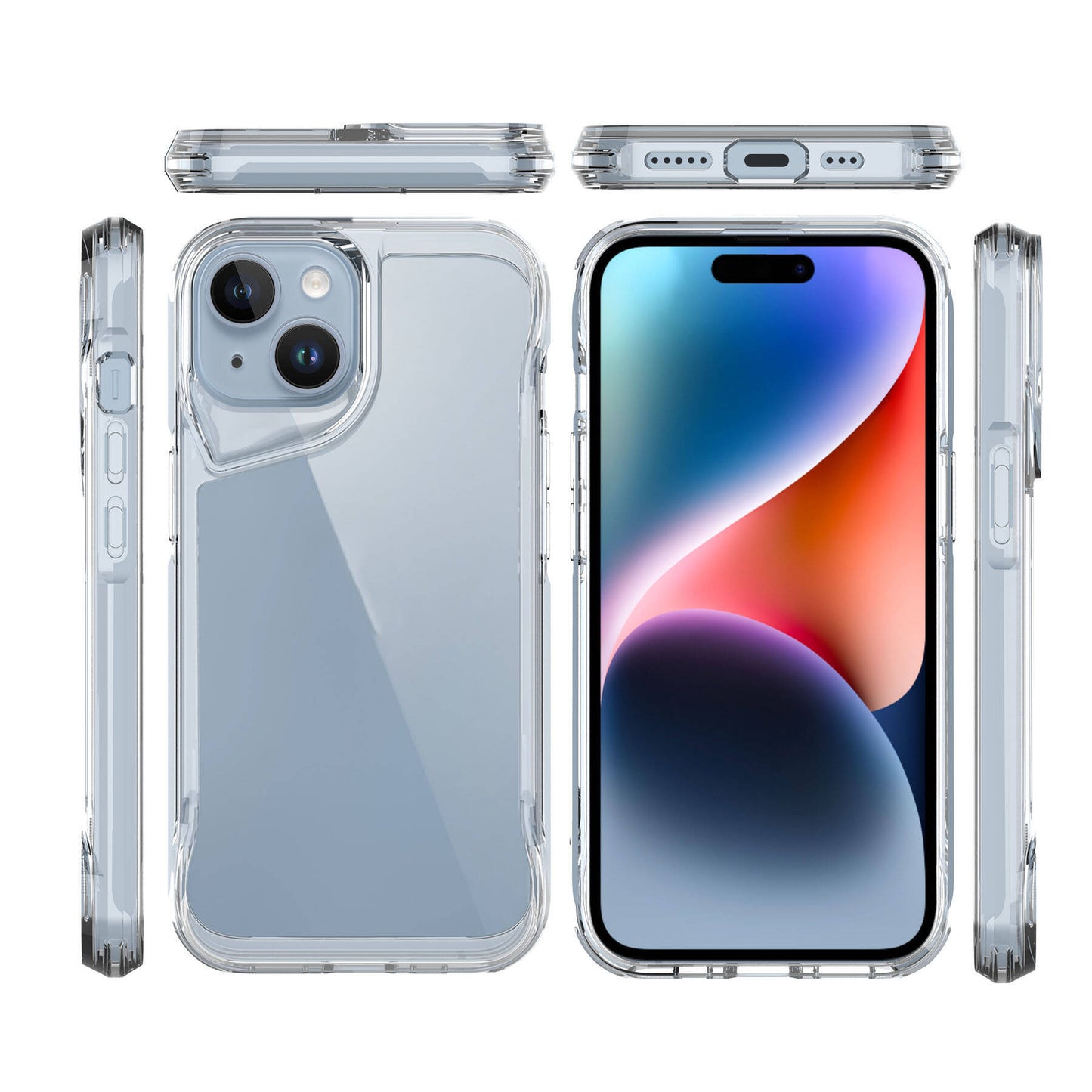 Apple iPhone 15 Plus Kılıf Zore T-Max Kapak Renksiz