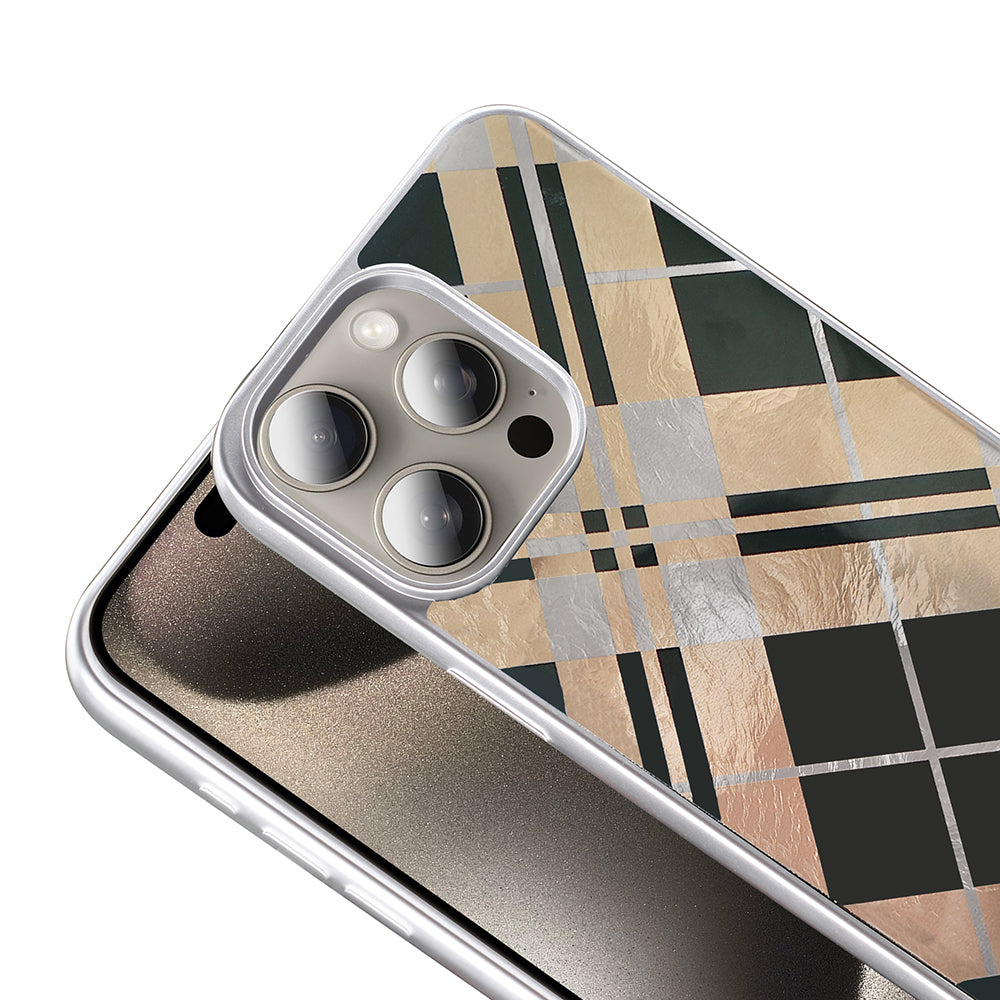 Apple iPhone 15 Pro Kılıf Desenli Zore Mep Kapak Geometrik