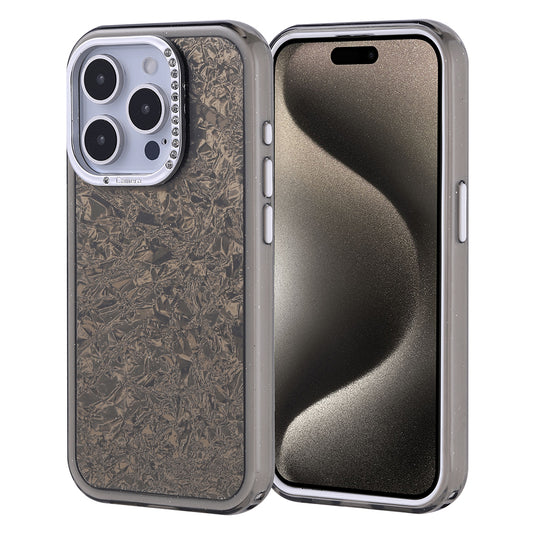 Apple iPhone 15 Pro Kılıf Taşlı Tasarımlı Zore Kapi Kapak Siyah