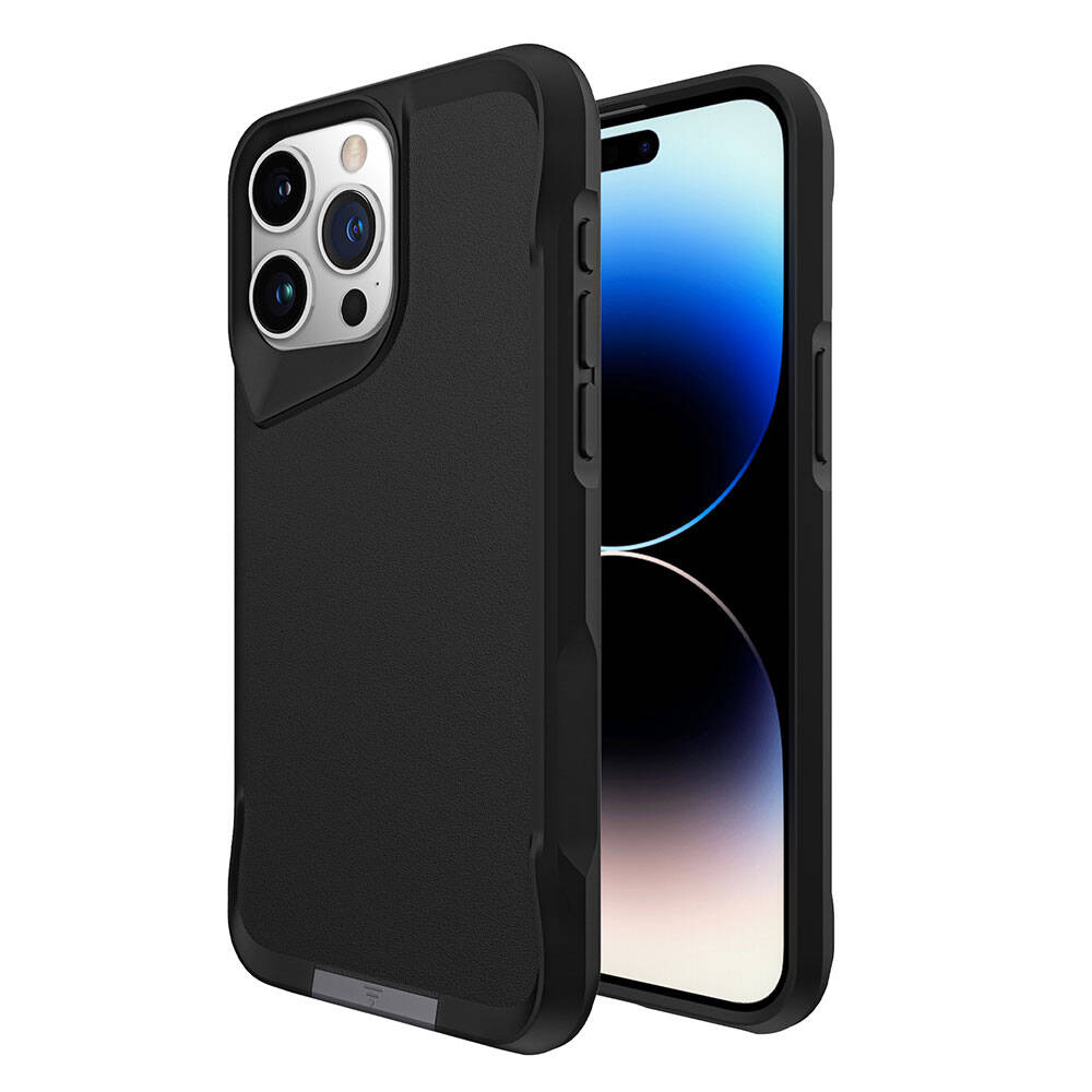 Apple iPhone 15 Pro Max Kılıf Zore Airbag Kenarlı T-Max Mat Standlı Kapak Lacivert