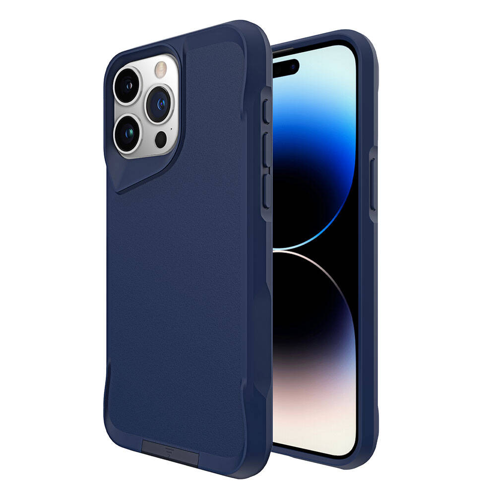 Apple iPhone 15 Pro Max Kılıf Zore Airbag Kenarlı T-Max Mat Standlı Kapak Gri