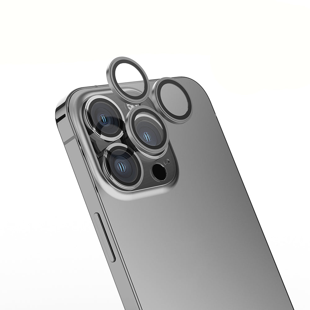 Apple iPhone 15 Pro Max Zore Mikro Kamera Lens Koruyucu Siyah