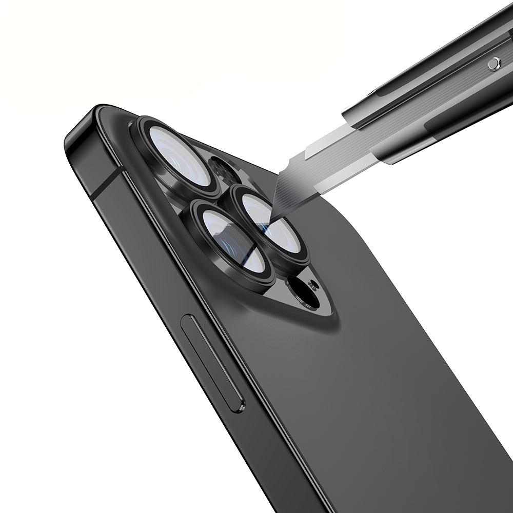 Apple iPhone 15 Pro Max Zore Mikro Kamera Lens Koruyucu Midnight Blue