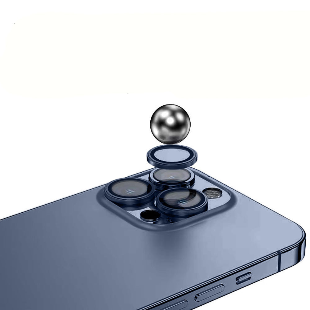 Apple iPhone 15 Pro Max Zore Mikro Kamera Lens Koruyucu Koyu Gri