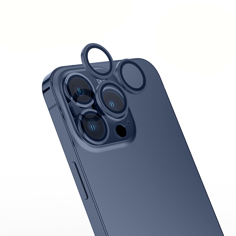 Apple iPhone 15 Pro Zore Mikro Kamera Lens Koruyucu Siyah