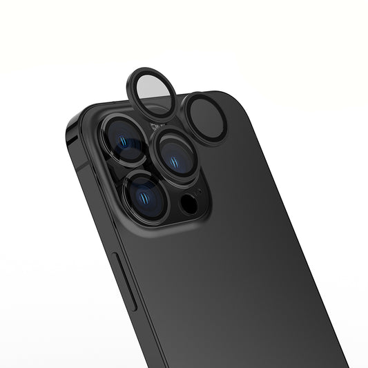Apple iPhone 15 Pro Zore Mikro Kamera Lens Koruyucu Siyah