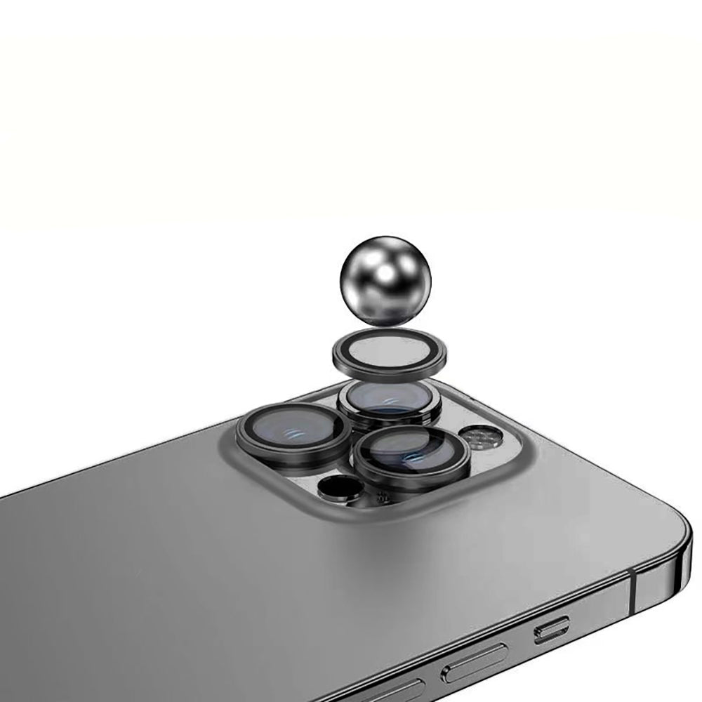 Apple iPhone 15 Pro Zore Mikro Kamera Lens Koruyucu Siyah