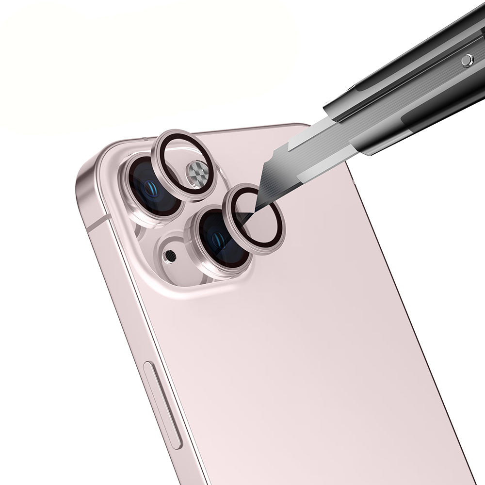 Apple iPhone 15 Zore Mikro Kamera Lens Koruyucu Gümüş