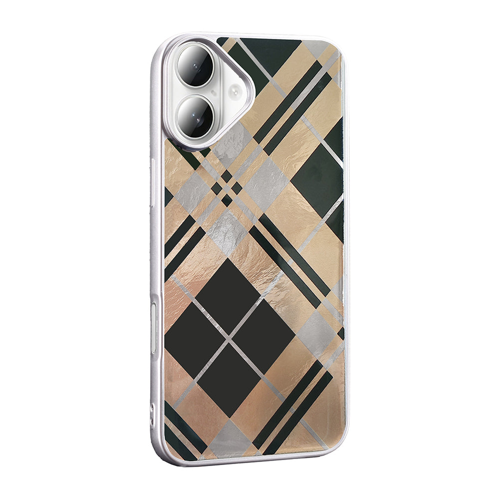 Apple iPhone 16 Plus Kılıf Desenli Zore Mep Kapak Gri Leopar