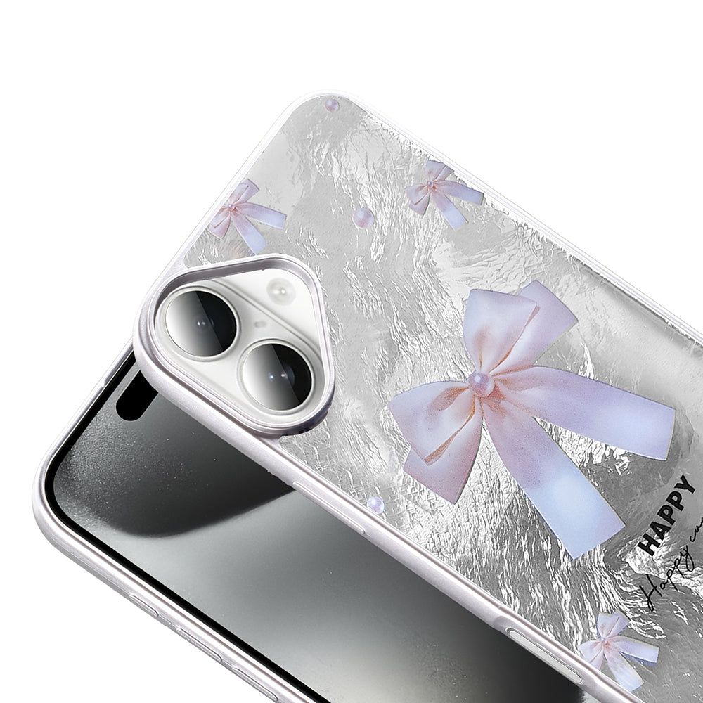 Apple iPhone 16 Plus Kılıf Desenli Zore Mep Kapak Gold Leopar