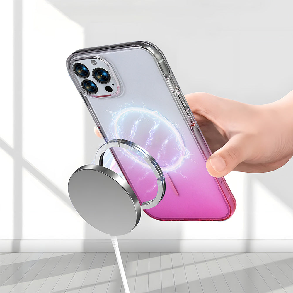 Apple iPhone 16 Pro Max Kılıf M-Safe Şarj Özellikli Zore Septik Silikon Kapak Siyah