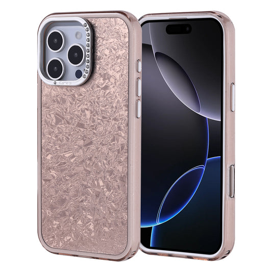 Apple iPhone 16 Pro Max Kılıf Taşlı Tasarımlı Zore Kapi Kapak Gold