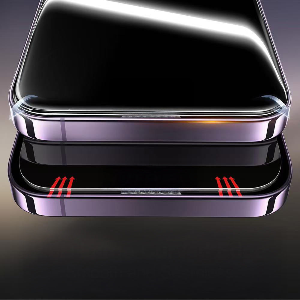 Apple iPhone 16 Pro Max Zore 3D Mobi HD Temperli Cam Ekran Koruyucu + Kolay Uygulama Aparatı Şeffaf