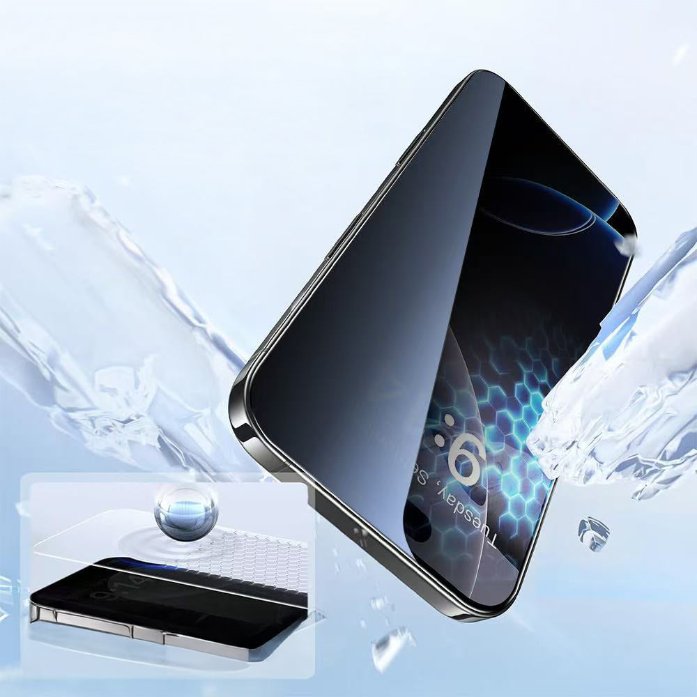 Apple iPhone 16 Pro Max Zore 3D Mobi HD Temperli Cam Ekran Koruyucu + Kolay Uygulama Aparatı Şeffaf