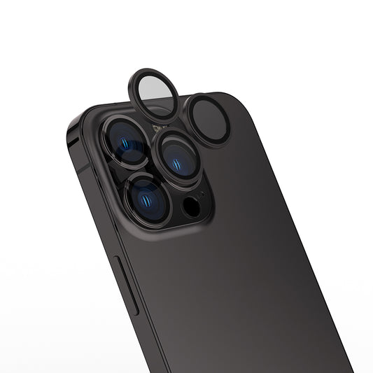 Apple iPhone 16 Pro Max Zore Mikro Kamera Lens Koruyucu Siyah