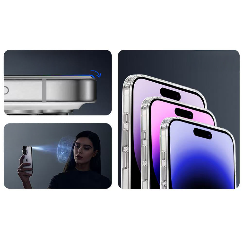 Apple iPhone 16 Pro Zore 3D Mobi HD Temperli Cam Ekran Koruyucu + Kolay Uygulama Aparatı Şeffaf