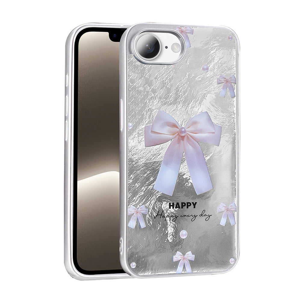 Apple iPhone 16E Kılıf Desenli Zore Mep Kapak İncili Fiyonk