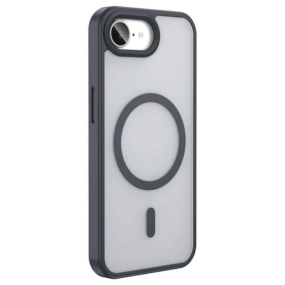 Apple iPhone 16E Kılıf M-safe Şarj Özellikli Mat Arka Yüzey Zore Sio Kapak Rose Gold